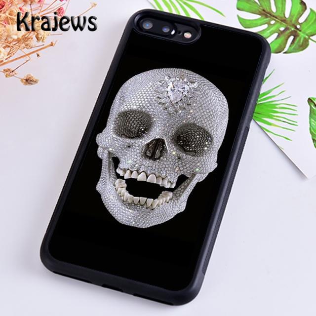 DIAMOND SKULL Phone Case Cover For iPhone 17 Air 16 15 14 plus 12 13 pro max coque Shell Fundas