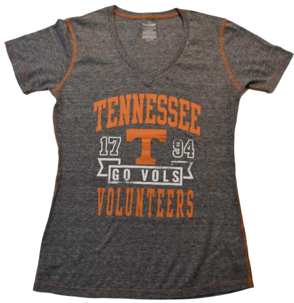 Pro Edge Juniors Tennessee Volunteers Go Vols 1794 Gray Shirt New M, L, XL M