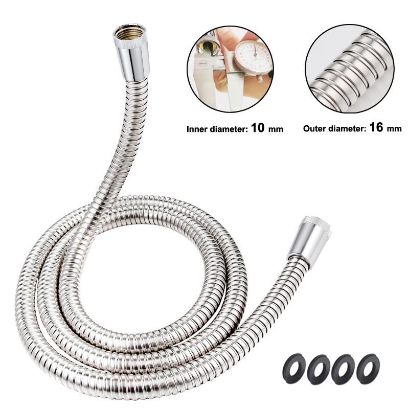 Shower Head Set 7 Functions High Pressure with Handheld Non-Clogging Nozzles Hand Held Shower Head Leakproof Hose and Bracket