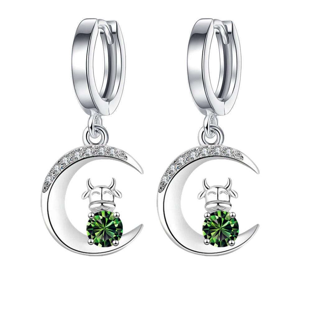 

New Chinese Zodiac Cow Stud Earrings Cool Classy Earrings EK-37