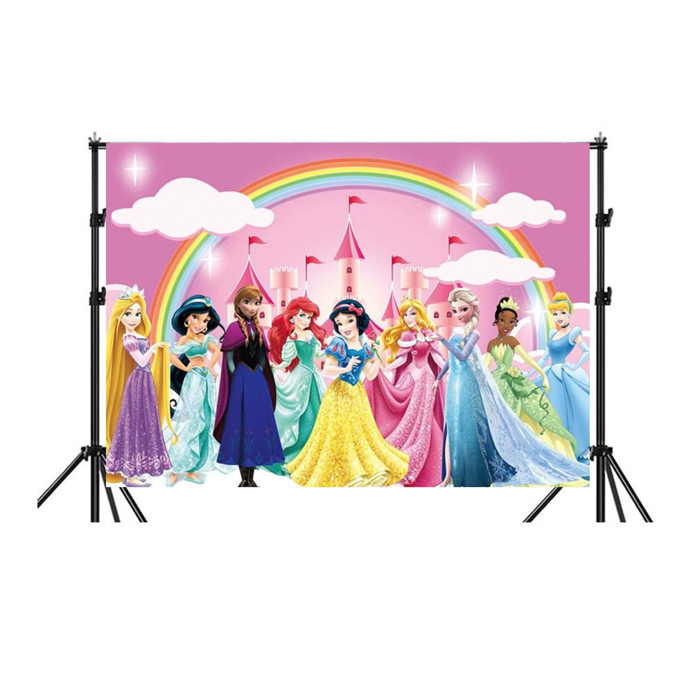 Frozen Background Decoration Banner For Festive Events With Cartoon Design For Party Decor