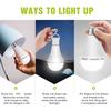 Emergency LED Bulb E27 Rechargeable Led Lighting Portable Hanging Night Light Outdoor Waterproof for Home Camping Fishing Garden