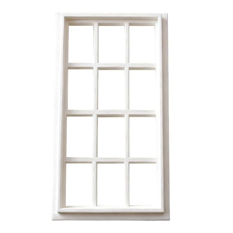 

1/12 Scale Miniature Dollhouses Window Plastic Frames For Kids And Adults Educational Toy House Accessories білий