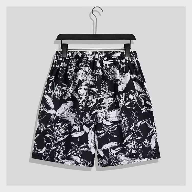 Men's Trendy Vintage Floral Hawaiian Shirt & Shorts Set - Summer Casual Loose Fit