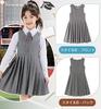 Kayiyasu Piano Recital Black Solid Cute Suitable for School Entrance Size Kids' Dress, Dress, Girls' Color, Formal, Dress, Ceremonies, Weddings,