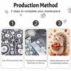 Animal Pearl Painting Handmade DIY Autumn Hedgehog Pearl Art Painting Stickers Home Decoration Gift