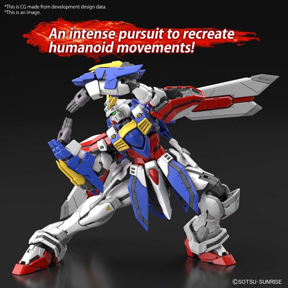 Model din plastic RG Mobile Fighter G Gundam God Gundam la scară 1144, codificat pe culori