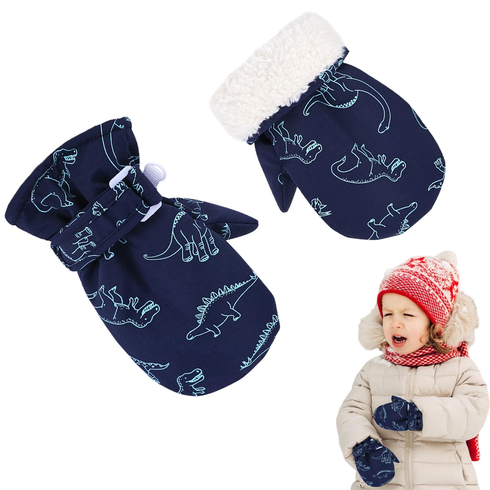 

Umeloeo Лыжный и Стильный Динозавр Лыжный и Снежный Детский Зимний Идеально подходит для Поездок на работу и Игр в и на Открытом воздухе для Мальчиков и Возрастов 6 лет Размер Возрастов 6