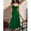 Floral Sexy Slit Suspender Dress Floral Sexy Slit Camisole Dress