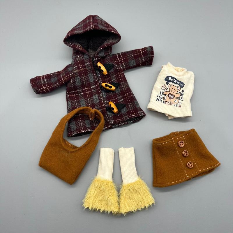 30cm Doll Outfit Set /6 Scale Clothes for GL Body Ghost Mom Casual Dress for Collectible Dolls Playtime