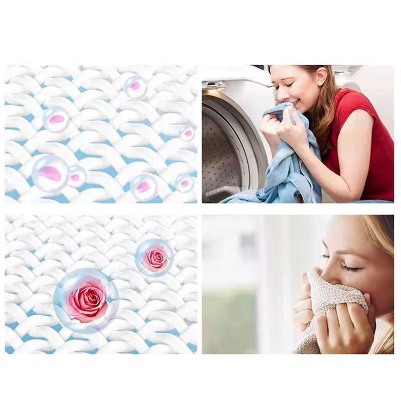 50Pcs Wäsche Duft Perlen Granulat saubere Kleidung Wäsche Weichspüler langlebig