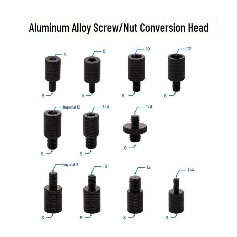 Edelstahl Kescheradapter: 6-8mm auf Imperial 12mm Reduzierstück