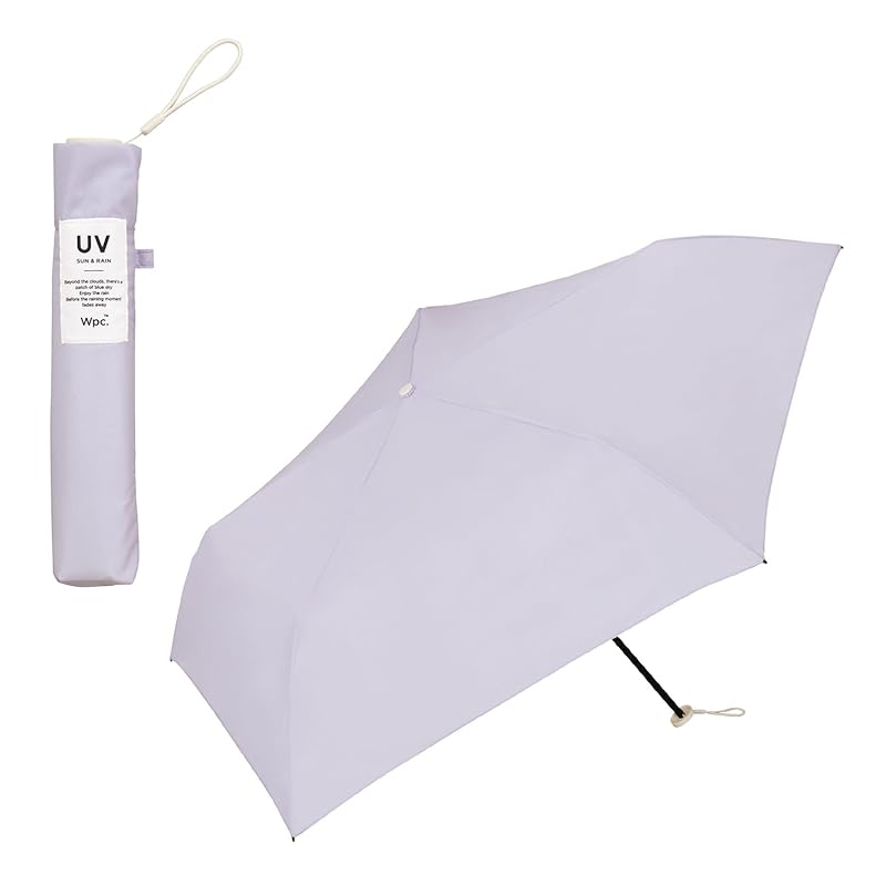 

Wpc. super lightweight umbrella [Air-Light] Solid mini lavender folding umbrella ladies 55cm 115g Fashionable cute commute Commuting to school trip