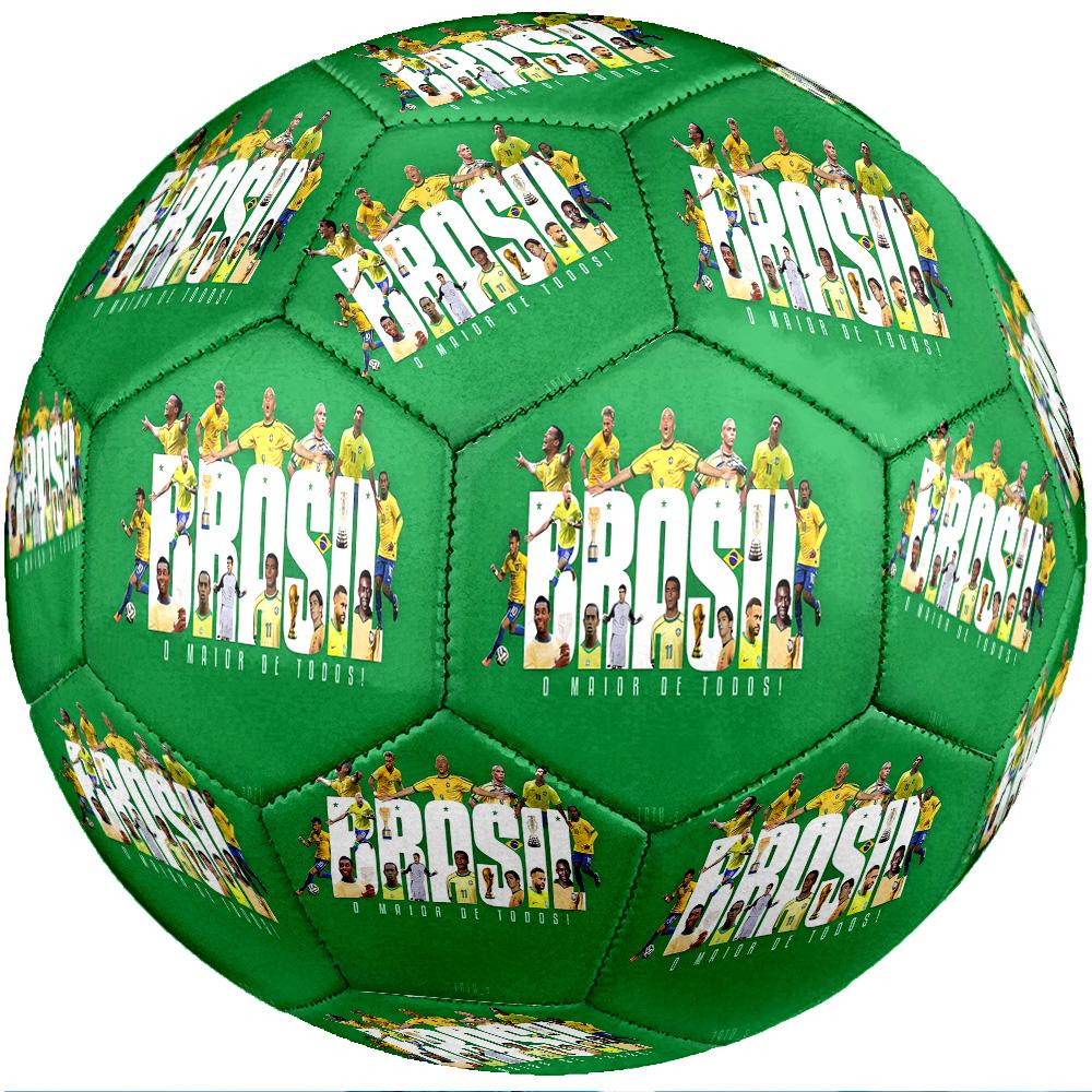 Brazil National Football Team Theme Soccer Ball Size 5 Soccer Ball Soft Touch Professional Training Football for Outdoor Sports