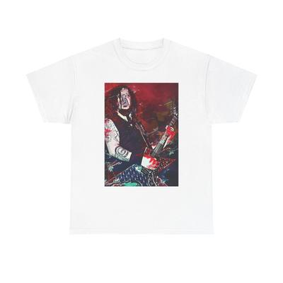 T-shirt Grafica Dimebag Darrell Poster Vintage Merch Rock Unisex Cotone Pesante