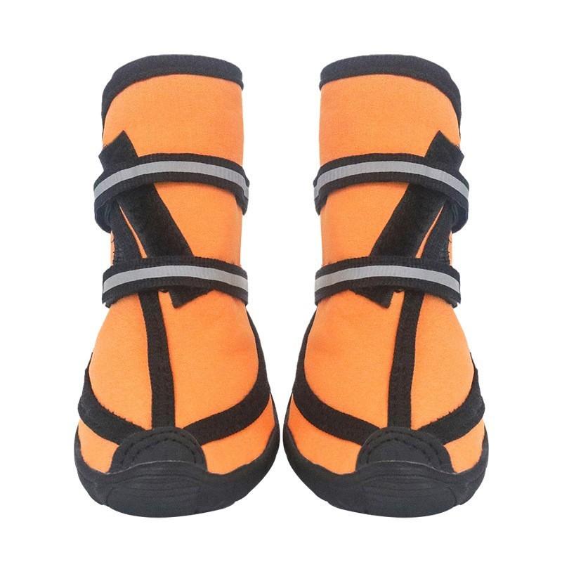 

Обувь для собак, резиновые сапоги для домашних животных, нескользящая мягкая подошва, водонепроницаемая обувь против падений XXL оранжевый