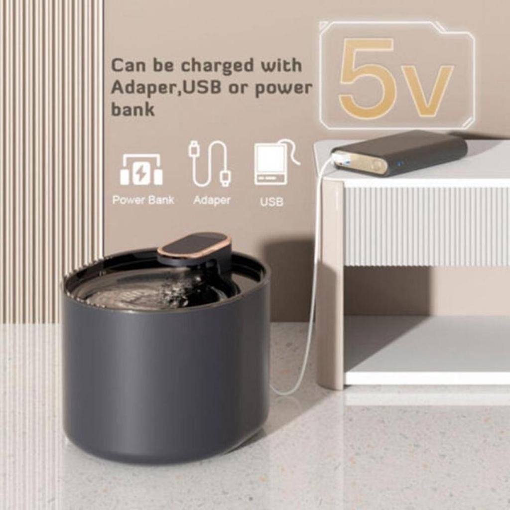 3L Wasserspender mit großer Kapazität, vollautomatischer Wasserspender für Haustiere, geräuschloser, verbesserter Batteriezellen-Haustier-Katzen- und Hunde-Intelligenter Wasserspender