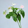 2 Forks Artificial Anthurium Multicolor Simulation Plant NEW Artificial Flower  Home Decoration