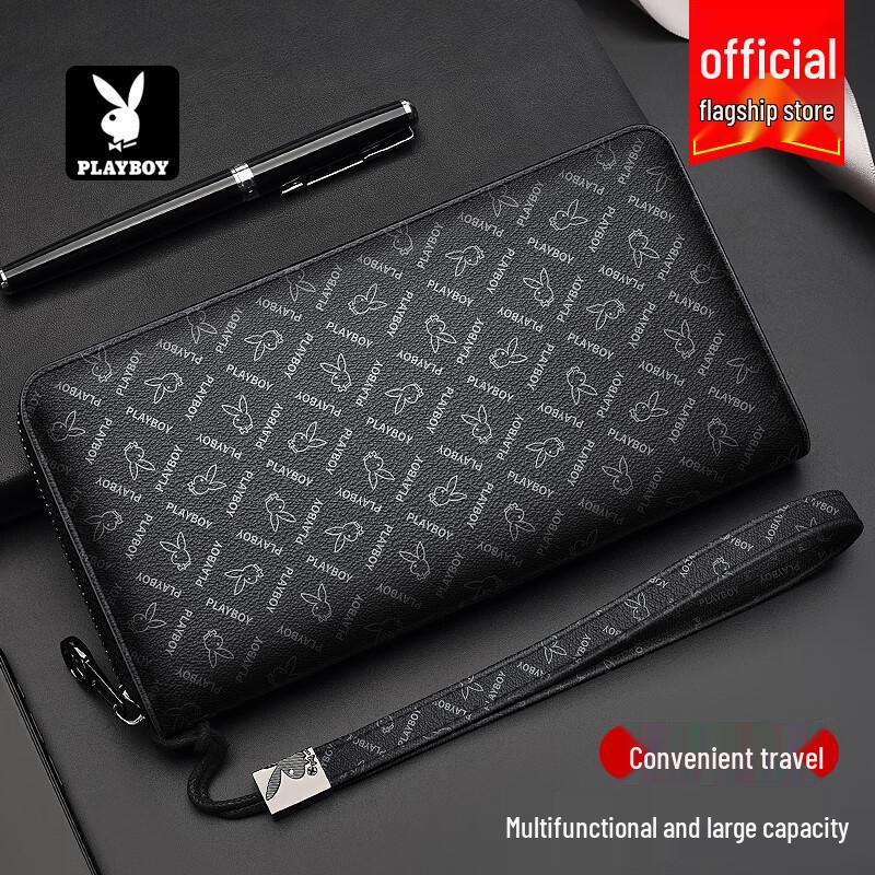 PLAYBOY Men s Long Business Zipper Wallet Medium