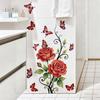 Romantic Vintage Red Rose Butterfly Wall Stickers, Self-Adhesive Decor for Living Room Bedroom Wall Decoration
