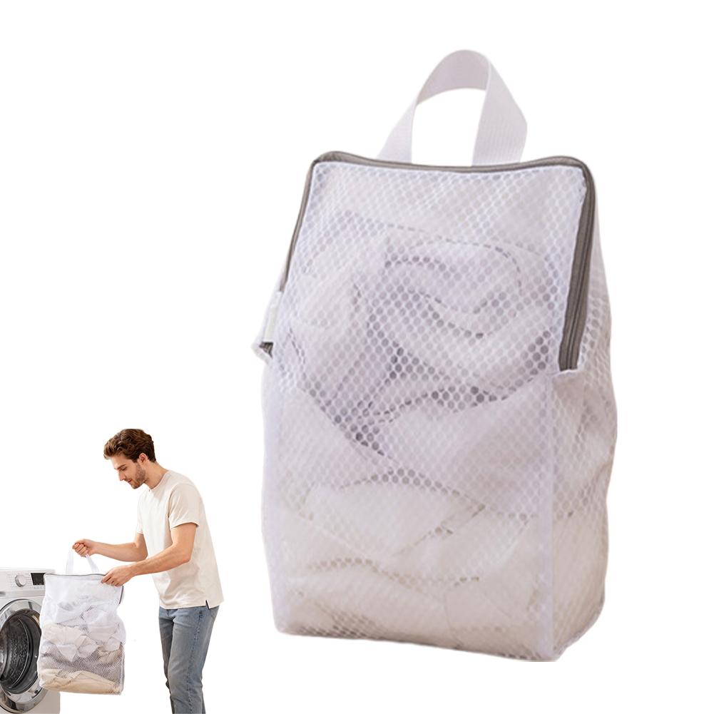 Mesh Hanging Laundry Bags, Wash Bag for Delicates Mesh Laundry Bags for Dormitory, Travelling Rectangular Laundry Bags