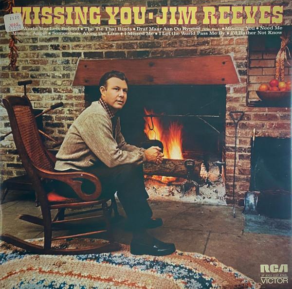 

LP Record JIM REEVES - Missing You SF8303 RCA Victor 1972 UK Folk Used