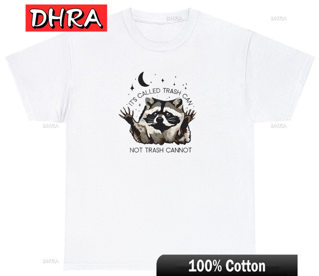 

Its Called Trash Can Not Trash Cannot Shirt Funny Saying Racoon Animal Lover Tee Retro Chic Tees Girl College Style TShirt S