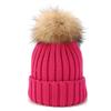 2025 Winter Warm Baby Knit Hat with Double Pom Pom Cachmier Beanie for Toddler 3D Embroidered Winter Accessory