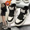 High-top shoes women's winter velvet warm cotton shoes platform non-slip board shoes 2025 new campus style casual sports shoes