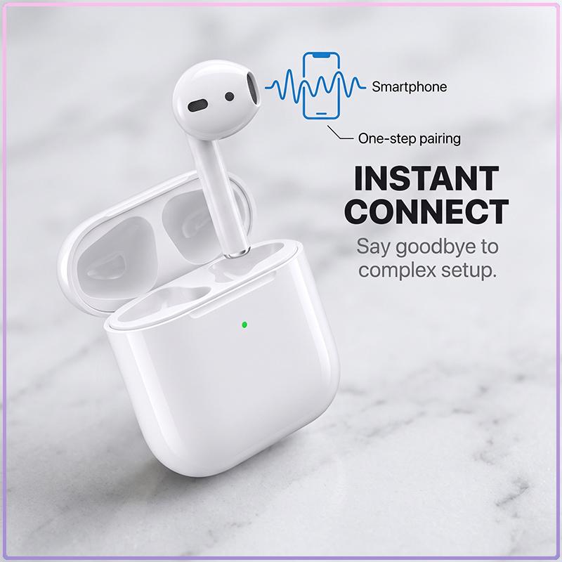 Second Generation 2nd Wireless TWS Earbuds Semi-in-ear Bluetooth 5.3 Headphones Lightweight Fit All-day Listening Low Latency Gaming Earphones
