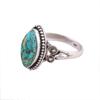 925 Sterling Silver Handmade Designer Blue Copper Turquoise Ring Statement Ring Boho Jewlery Anniversary Birthday Gift