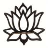 1pc Floating Wooden Lotus Shape Display Shelf, Wall Corner Crystal Stone Storage Rack,Household Storage Organization