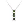 Natural Citrine Topaz Garnet Diopside Colored Treasure Necklace Women'S S925 Silver Deluxe Diamond Set