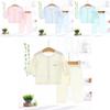 Lightweight Summer Baby Air Conditioning Outfit For Boys And Girls Long Sleeve Cotton Pajama Set