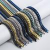 316L Stainless Steel Round Foxtail Chain Necklace for Men Women 8/10Mm Hip Hop Colorful Chunky Party Jewelry