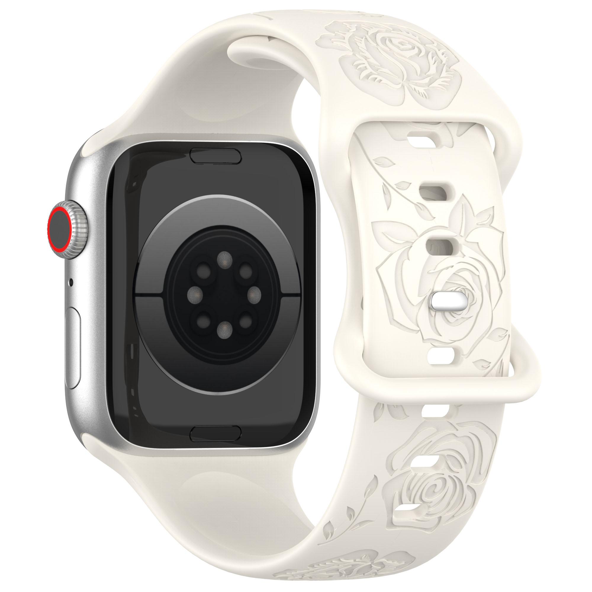 

Ремінець для Apple Watch Series 10 42мм/9 8 7 41мм/SE (2023) SE (2022) SE 6 5 4 40мм/3 2 1 38мм Силіконовий ремінець для годинника Starlight