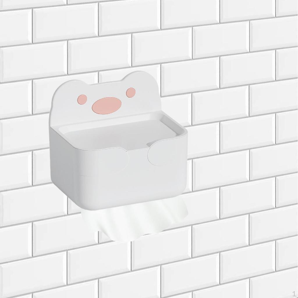 Tissue Holder Dispenser Bathroom Storage Rack Stylish Modern Multipurpose Paper Towel