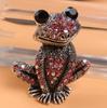 Rhinestone Frog Toad Brooch Fashion Small Animal Pin Retro European and American Style Corsage Jewellery Brooches