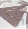 2022 Luxury Crystal Tassel Choker Necklace - Square Design, Non-Fading Clavicle Chain for Women