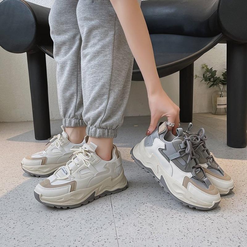 Trend Autumn and Winter Dad Shoes Women's New Thick-soled Heightening Harajuku Style Casual Women's Sports Shoes
