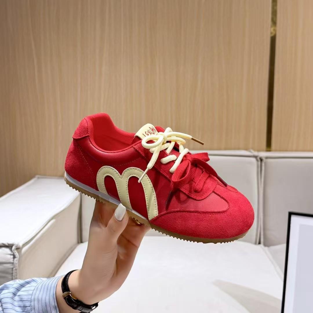 

Women s new autumn retro versatile student shoes yellow casual soft-soled sneakers autumn 40 красный