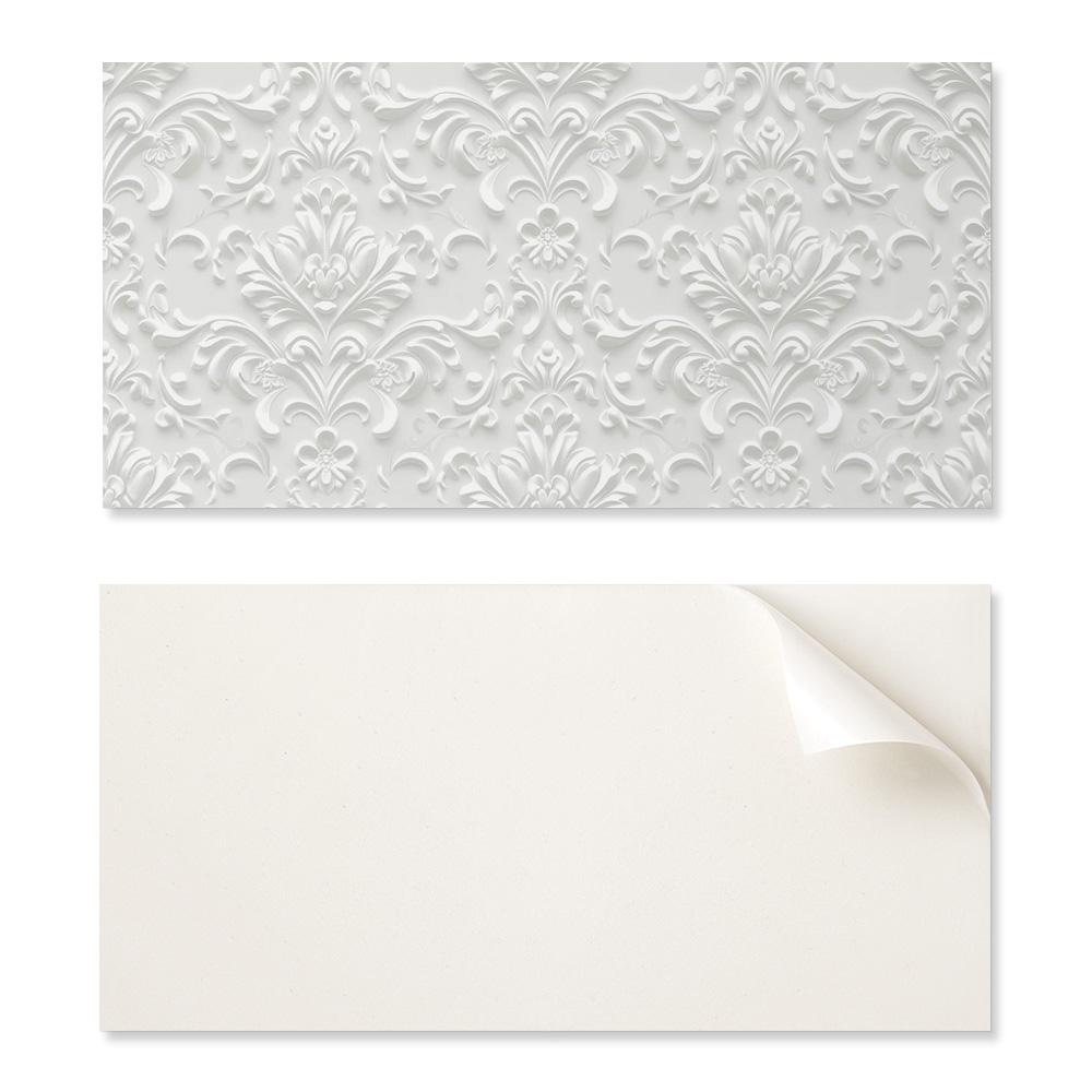 Self-Adhesive Vinyl Panel With Print 100x50 Cm Elegant Relief Pattern