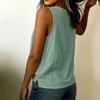 Women Sleeveless Linen Cotton Tank Top Casual Summer Blouse Lightweight Breathable Relaxed Fit Vest Shirt