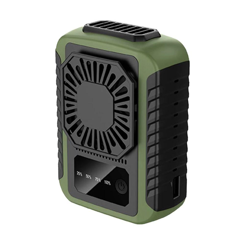Lightweight Waist Clip Fan Adjustable Speed Quiet Wearable Electric Fan  Hiking Camping