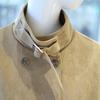 Olive De Olive Buckle Hem Banded Suede Jacket YW6SM136