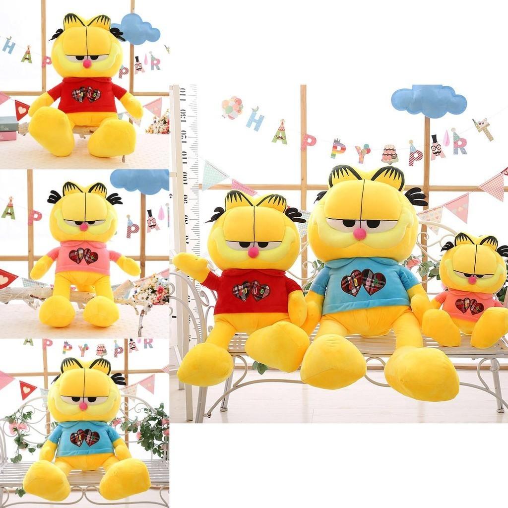 Adorable Peluche de Garfield con Forma de Corazón Almohada de Peluche Suave para Regalo de Novia