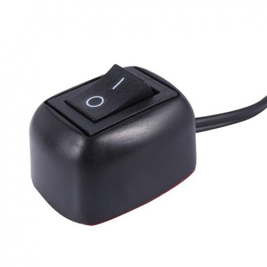 Car Switch Power ON/Off For Fog Lights Black Button DC 12V Plastic 18AWG