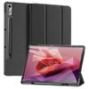 Case for Tab P12 - Leather/PU, Black, Auto Wake/Sleep