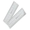 10PCS Fake Nails Measuring Ruler Professional Portable Transparent Nail Art PVC Soft Ruler for Nail Measuring Tool