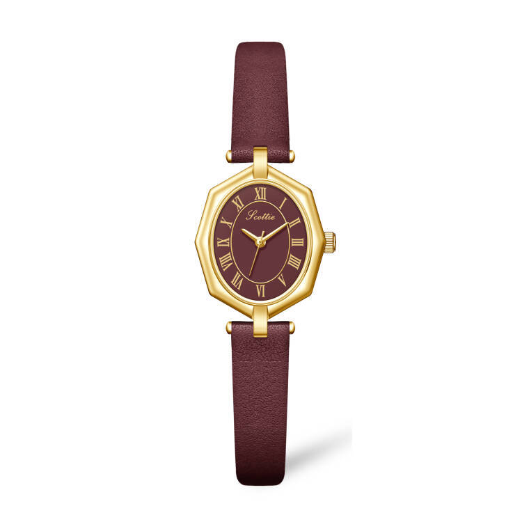 Belt Temperament Women's Waterproof Watch Vintage Dial Roman 9856